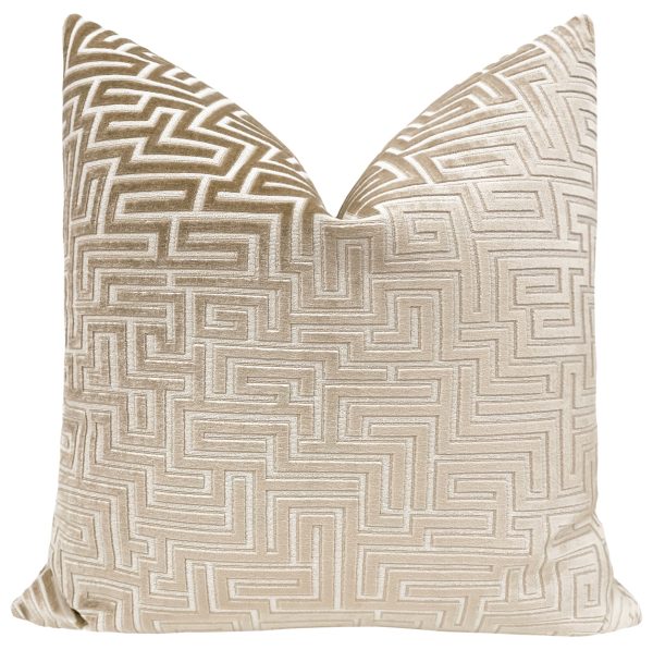 LABYRINTH CUT VELVET    CHAMPAGNE Supply