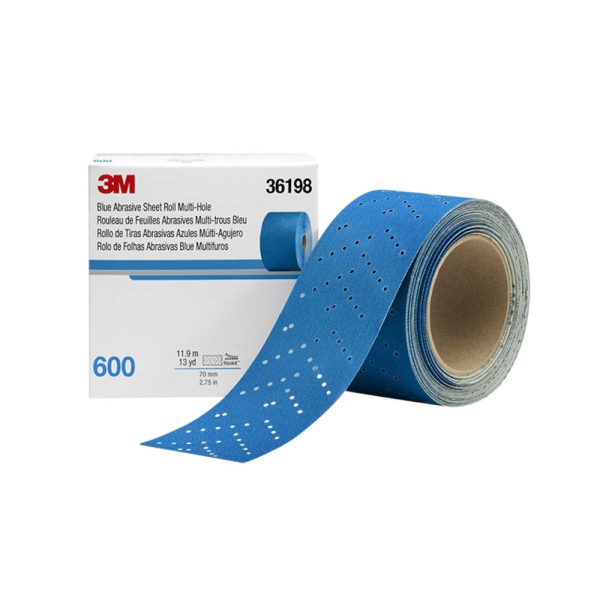 3M - Hookit Abrasive Sheet Roll with Multi Hole - 2.75 In x 13 yd - Blue Hot on Sale