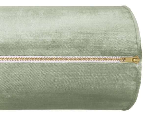 THE BOLSTER :: FAUX SILK VELVET    PISTACHIO Fashion - Image 4