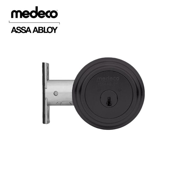 Medeco - 11R504T-24-DLN - Residential Deadbolt with 5 Pin DL Keyway Single Cylinder and 2-3 4  Backset - Dark Statuary Bronze Lacquered Online Hot Sale - Image 2