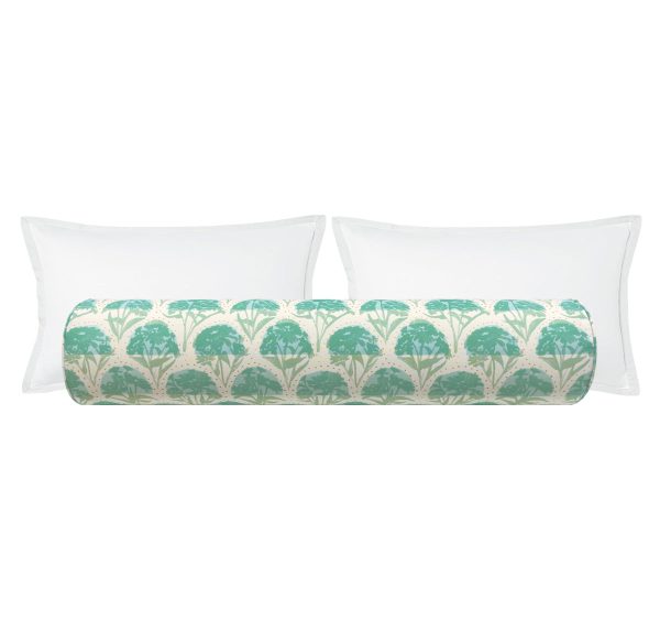 THE BOLSTER :: ZINNIA ARC    EMERALD | TEIL TEXTILES Hot on Sale