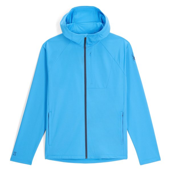 Mens Gridweb Hoodie - Aether Blue For Cheap - Image 4