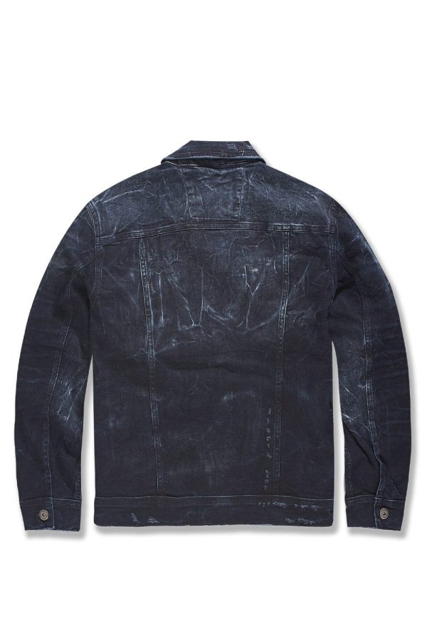 Meadowlands Denim Trucker Jacket (Azure) For Cheap - Image 3